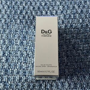 D&G FEMININE Eau de Toilette - Dolce&Gabbana Natural Spray 50ml 1.7 FL.OZ. RARE